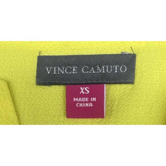 Vince Camuto Women’s DAYBREAK YELLOW Flutter Sleeve Split V Neck Blouse-XS NWT - Picture 6 of 7